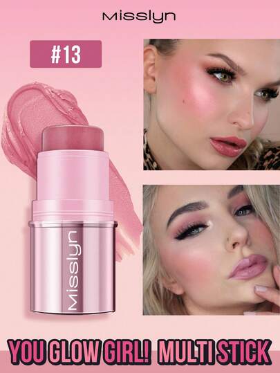  MISSLYN - ¡Brilla! Crema de uso múltiple, crema nutritiva de uso múltiple, mezcla de colores ricos, aplicación ligera, adecuada para tonos de piel de claro a medio, marca de maquillaje, cosméticos para pintura facial, para mujeres y niñas, perfecto para el invierno, ideal para el estilo Y2K, fiestas de moda, adecuado para cumpleaños, San Valentín, regalos de Año Nuevo, mejores colores, vegano y libre de crueldad