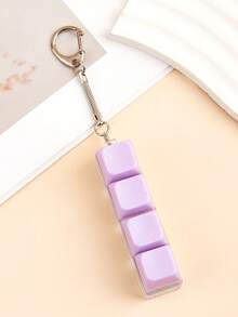 1pc Minimalist 4-Key Keyboard Stress Relief Toy, Keychain To Relieve Pressure, Car Key Chain, Bag Pendant, Keyboard Key Design, Adult Finger Pressure Keychain, Finger Pressure Keyring, Soothing Keychain, Focus Relaxation Stress Relief Keychain, Birthday Gift, Party Favor, Holiday Gift - Multicolor - View 19