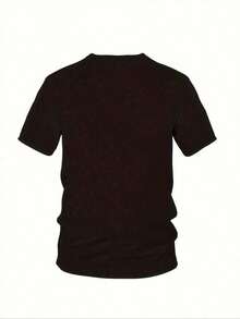 Camiseta Estampada con Información Nutricional de Big Boy - 100% Algodón, Camiseta Casual de Gran Tamaño para Hombre con Diseño Divertido, Lavable a Máquina, Prenda Novedosa para Uso Casual y al Aire Libre, Ropa Divertida|   Camiseta de manga corta|   Ropa Duradera, TALLAS GRANDES - Negro - Ver 4