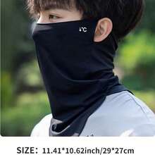 1pc Fashionable Breathable And Cooling Face Mask, Suitable For Men And Women In Spring And Summer. Made Of Breathable Fabric With Elastic Design For Comfortable Wear. - Multicolor - View 4