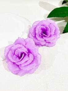 2pcs Women's Middle Eastern Festival Gold, Silver, Green, Orange, Pink, Blue Rose Flower Hair Clips, Casual Bohemian Hawaii Beach Party Elegant Halloween Christmas Accessories, Festival Outfits For Women, Girly, Christmas, Hair Accessories, Valentines Accessories, Head Accessories, Hairpin,Summer,Holiday,Travel - Multicolor - View 19