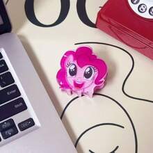 MY LITTLE PONY 1 chiếc kẹp tóc hoạt hình dễ thương, sáng bóng, kiểu dáng bao gồm đuôi ngựa hồng, bướm, đuôi ngựa cầu vồng, đuôi ngựa hoàng hôn, phù hợp cho phụ nữ và người hâm mộ phong cách Y2K như một phụ kiện tóc thời trang. - Nhiều màu - Xem 10