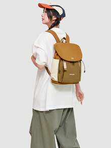 Women's Two-Shoulder Fashion Backpack, High-Quality Lightweight Hiking And Mountaineering Bag, Multi-Functional Daily Outdoor Backpack, Student School Bag, New Style - Orange - View 1