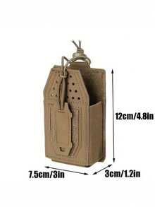 Túi đựng bộ đàm không dây chiến thuật, Giá đỡ bộ đàm săn bắn, Túi treo bộ đàm kiểu mở miệng, Túi đựng băng đạn bằng nylon MOLLE - Nhiều màu - Xem 3