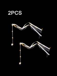 1/2/5pcs LED Glowing Fairy Wands With Ribbons And Bells, 3 Lighting Flashing Modes, Suitable For Wedding, Party, New Year, Thanksgiving, Graduation, Concert Party Gifts - One Size Fits All - View 13