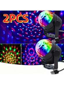 Ánh sáng sân khấu nhỏ bằng pha lê Disco Ball Crystal dành cho bữa tiệc Dj, khiêu vũ, Ktv và quán bar - Nhiều màu - Xem 11