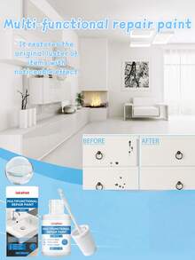 多用途修补漆，防水浴室翻新漆，划痕和缺陷遮盖漆，墙面多功能漆 - A - 查看 1