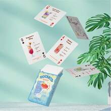 54 cartas de recetas de cócteles con guía única para hacer bebidas y caja de almacenamiento de acrílico, coleccionable para el hogar, bar, fiestas de juegos de mesa - Multicolor - Ver 6