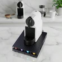 Soporte para cápsulas de café con cajón para alfombrilla de café - Plata - Ver 5