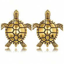 1/2 Handcrafted Pure Copper Tortoises, Bringing Good Luck - Multi-Purpose Decorations For Home, Office And Festivals, Christmas And Halloween Party Gifts, Brooches - Vàng - (2 miếng) - Xem 1
