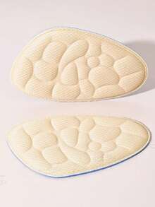 QKC 2pcs Soft Cushion Insoles, Anti-Slip Forefoot Pads For High Heels - Beige - View 7