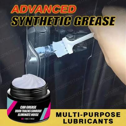 maxxauto 高性能多用途白色润滑脂 - 重型不粘配方，适用于汽车车门轨道和车窗升降器、车门铰链润滑，防腐蚀，持久耐磨，适合汽车保养