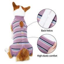 Breathable Dog Surgical Recovery Shirt, Soft Pet For After Surgery, Weaning & Skin Issues - Dusty Purple - View 6