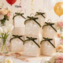 10pcs/Pack Wedding Party Gift Candy Box, High-End Paper Box, Souvenir, Birthday Party, Suitable For Various Festivals And Anniversaries - View 17