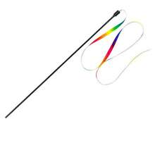 Cat Toys Teaser Wand With Feathers, High Tensile Steel Wire Cat Toys Wand - Multicolor - View 7