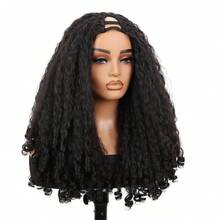 Tóc giả nửa đầu hình chữ V không đường may dành cho nữ, tóc xoăn và thẳng với phần đuôi uốn cong, tóc giả tổng hợp che phủ nửa đầu. - Nhiều màu - Xem 16