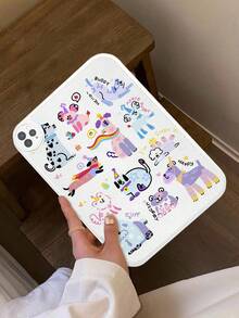 适用于三星 Galaxy Tab A7 LITE、Pro 11 英寸（2021 款，第十代）的可爱卡通狗造型防震平板电脑保护套（1 件装） - 彩色 - 查看 3