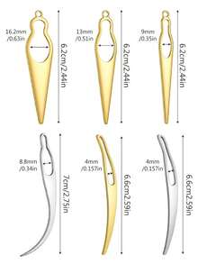 8-delat set med låsverktyg, inklusive hårlåsverktyg, systerlåsverktyg, hårlåsverktyg, kroknål, för att underhålla dreadlocks, stylingverktyg för hårförlängningar - Multifärgad - Visa 2