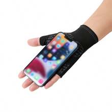 1 Pair Fingerless Sports Fitness Cycling Gloves, Unisex Fashion Accessory Women's Spring/Summer Outdoor Sports Gloves, Multi-Function Yoga Training Gloves, Breathable Cool Fabric, Thickened Shock-Absorbing Palm Pad, Non-Slip, Suitable For All Seasons - Multicolor - View 4