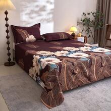 3pcs 3D Floral Print Bedding Set (Includes Pillowcase, Excludes Filler) Polyester Fabric Washable Soft Bedding For Bedroom Or Guest Room, Modern Minimalist Style - Fragrant Grass at the End Of the World - View 4