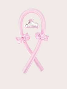 6件套免加热卷发棒套装，无需加热即可打造大波浪卷发，含眼罩、睡帽和发带，适合夏季、海滩和海滩使用。 - 彩色 - 查看 6