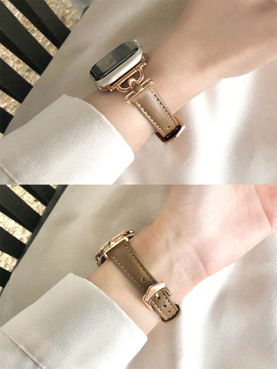 1件裝女款珍珠光澤金屬蝴蝶結水鑽夏季透氣舒適手錶錶帶，相容 38/40/41/44/45/49/42/46mm S11/SE3/Ultra3/Ultra/SE/SE2/10/9/8/7/6/5/4/3/2/1