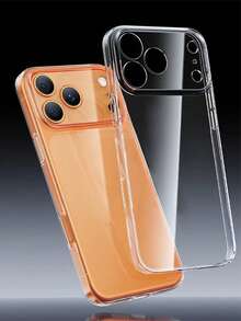 Minimalist Transparent Thick Anti-Drop Phone Case Suitable For IPhone 17/17 Air/17 Pro/17 Pro Max/16 Pro Max/16/16 Pro/15/15 Pro/15 Pro Max/11/12/13/14 Pro Max/11 Pro Max/12 Pro/12 Pro Max/13 Pro/13 Pro Max/14 Pro/14 Pro Max, Soft Case - Clear - View 2