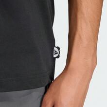 Adidas Men's M PANDA C CAM T Short Sleeve T-Shirt, Knitted Collarless Short TKB4849 - Black - View 4