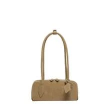 Bolso de hombro estilo francés, de gamuza, moderno y versátil, elegante bolso de mano para ir al trabajo, bolso de hombro. - Caqui - Ver 3
