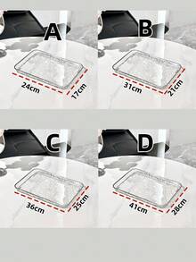 1pc Thick Acrylic Transparent Tray, Modern Wavy Pattern, Rectangular Desktop Organizer/Display Stand, Suitable For: Cosmetics, Tableware, Miscellaneous Items, Office Supplies, Snacks, Candy Box, Weddings, Parties, Gatherings, Daily Use - Clear - View 7