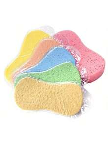 5pcs/1pc Thick Large Multi-Color Cleaning Sponge - Suitable For Bathroom, Kitchen, Bicycle And Car Cleaning (Random Color Combination) - A - View 3