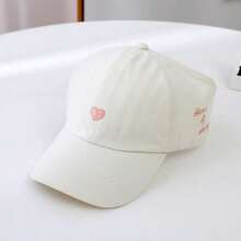 Heart Embroidery High Ponytail Brim Women's Baseball Cap, Multifunctional Sun Hat, Summer - Multicolor - View 12