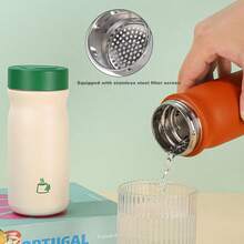 1pc New Minimalist Mini Pocket Cup, 316 Stainless Steel Double Wall Vacuum Insulated Travel Coffee Mug - Multicolor - View 6