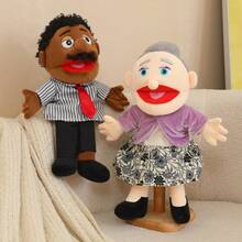 1个趣味卡通全身手偶毛绒玩具，互动家庭游戏，幼儿园讲故事道具，儿童生日/儿童节/母亲节/复活节礼物 - 彩色 - 查看 4