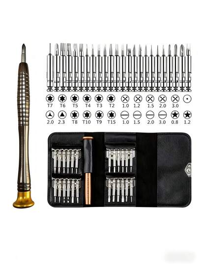 25-In-1 Mini Magnetic Precision Screwdriver Set, Repair Tool Kit Suitable For Camera, Watch, Computer, Torx