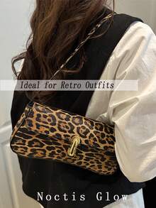Women's Vintage Leather Underarm Baguette Bag - Chic Shoulder Purse With Metal Buckle Accent, Perfect For Daily Commute, Shopping, Dates, Gatherings, Parties, And Bride's Handbag; Timeless Design Ideal As A Birthday, Christmas, Or New Year Gift, Featuring High-Quality Leather, Classic Silhouette, And Sophisticated Details To Elevate Casual, Romantic, Or Formal Ensembles - Nhiều màu - Xem 5