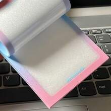 1 Set Clear Matte Sticky Notes | Waterproof Writable Memo Pad | Beautiful, Removable Sticky Notes Perfect For Journaling, Studying, Office Work, And Scrapbooking. A Must-Have For Stationery Lovers. - Multicolor - View 3