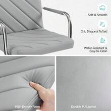 Barstools Set Of 2, Modern Height Adjustable Swivel Bar Chairs, Faux Leather Counter Stools With Backrest And Footrest - Light Grey With Armrest - View 7