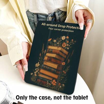 1 件装翻盖平板电脑保护套，带笔槽、720 度旋转支架、PU 皮革材质，具备自动休眠/唤醒功能，兼容华为、荣耀、苹果等平板电脑品牌，适合返校季、情人节等场合。