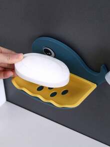 Double Layer Soap Dish, Bathroom Wall Mounted Soap Holder, No Drilling Required, Home Soap Rack - Whale Soap Box - View 6