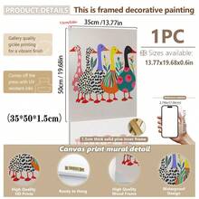 Tranh vải canvas chống thấm nước, tranh treo tường có khung cho phòng trẻ em, poster hình vịt ngộ nghĩnh, tranh in nhiều màu sắc, poster phong cách retro, trang trí tường, poster động vật, tranh in nhiều màu, tranh treo tường hiện đại sống động, trang trí phòng trẻ em dễ thương, tranh nghệ thuật thời trang, trang trí động vật hoạt hình. - Nhiều màu - Xem 17