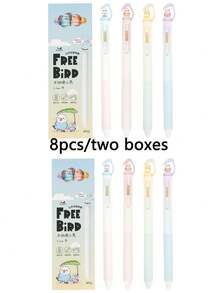 Bộ 4 bút hoặc 2 bút/bộ, bút bi hình mèo sáng tạo 0.5mm, mực đen khô nhanh, thân bút nhựa nhẹ, dụng cụ văn phòng phẩm, bút bi đen hình mèo nhũ ngọc trai, bút bi bấm nút, viết trơn tru, thích hợp cho văn phòng, viết nhật ký, quà tặng cho người yêu mèo, văn phòng phẩm độc đáo, thiết kế sáng tạo, bền, đặc biệt dành cho nhân viên văn phòng, cần thiết cho mùa tựu trường. - Nhiều màu - Xem 22