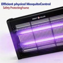 Lámpara eléctrica mata mosquitos alimentada por USB, apta para uso doméstico, comercial y en la cocina - Negro - Ver 1