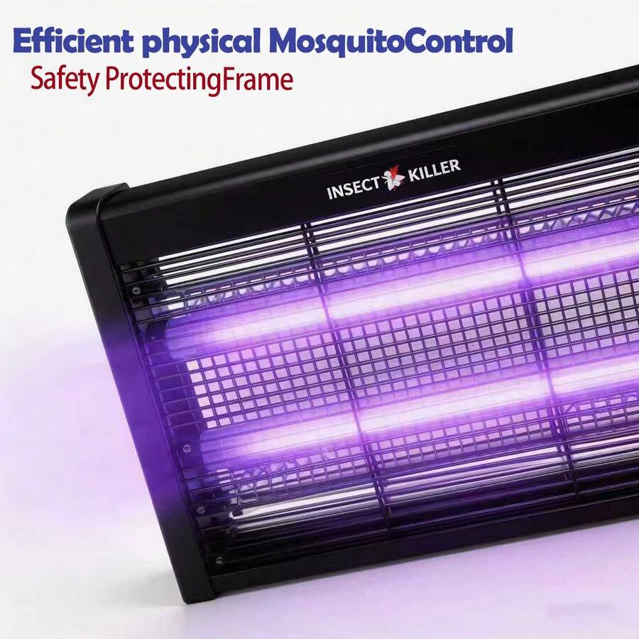 Lámpara eléctrica mata mosquitos alimentada por USB, apta para uso doméstico, comercial y en la cocina - Negro - Ver 1