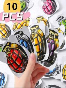 50/100个/包，CS场景，乐趣无穷。扔出去会发出声音，非常舒缓放松。适合办公室恶作剧、愚人节恶作剧和课堂娱乐。能给各个年龄段的人带来无穷乐趣。可用作课堂奖励/生日礼物/监狱日礼物，也可作为办公室减压玩具。 - 查看 13