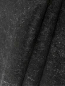 Hellstars Heaven Sound Graphic Retro Washed Print Round Neck Short Sleeve T-Shirt, 230g 100% Cotton T-Shirt, Summer Clothes, Women's Tops, Casual And Comfortable, Fashionable Graphic Tee, Unisex Style - Black - View 5