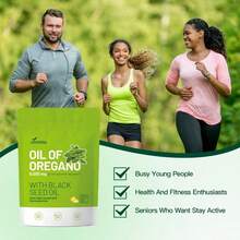 Oil Of Oregano With Black Seed Oil 300 Capsules | Natural Antioxidants | Nutritional Support | Highly Effective Botanicals Dietary Healthcare Supplement - 170g - 查看 3