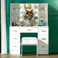 Vanities & Vanity Benches - White - View 4