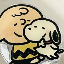 SNOOPY 1个超萌史努比粘性安全气囊支架，卡通造型可爱又治愈，粘贴牢固，可灵活伸缩。它既可以用作电视支架，也可以用作指环扣，非常实用。适用于各种手机/平板电脑，质感好，美观大方。 - 彩色 - 查看 8