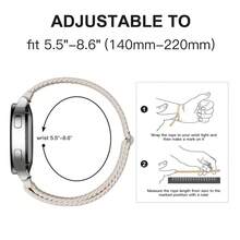 适用于三星 Galaxy Watch Ultra 47mm 的可调节尼龙编织运动表带及配件 - 彩色 - 查看 6